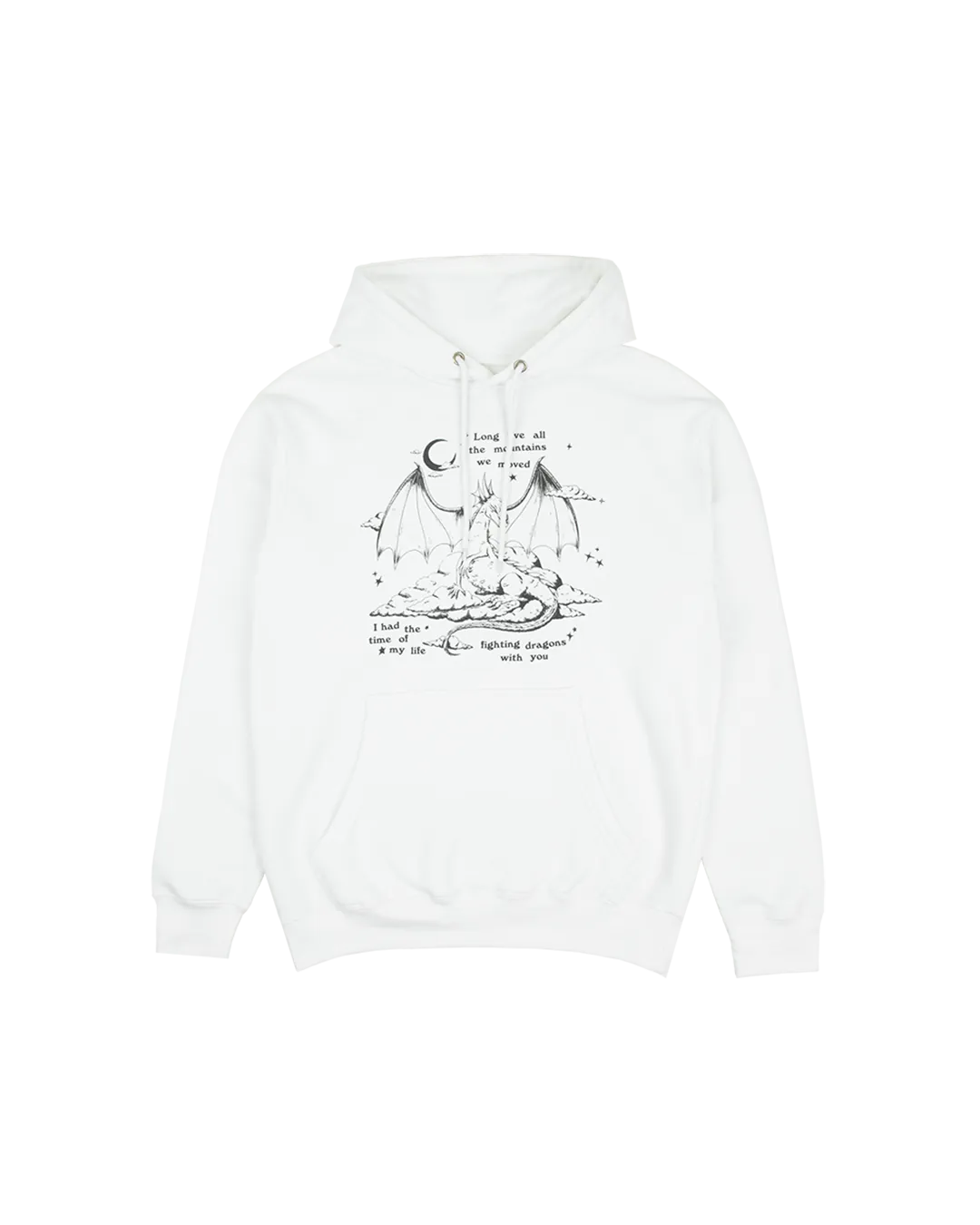 Fighting Dragons With You White Hoodie