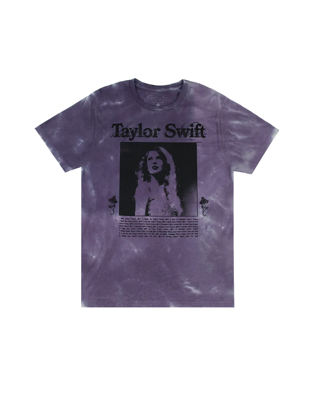 Speak Now (Taylor's Version) Tracklist Purple Tie Dye T-Shirt
